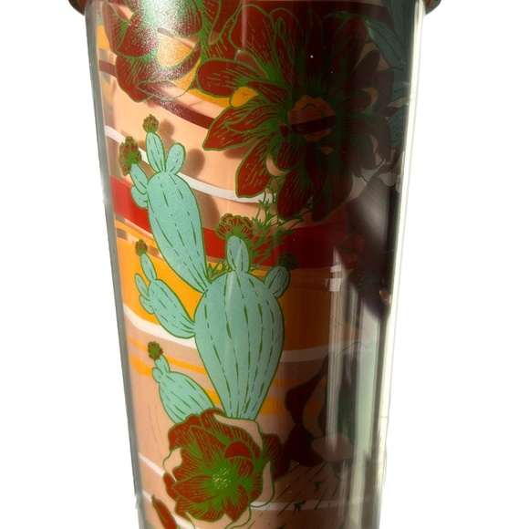 Starbucks Terracotta Desert Cactus Succulent Summer Venti Tumbler 24oz Lid Straw - Picture 4 of 8
